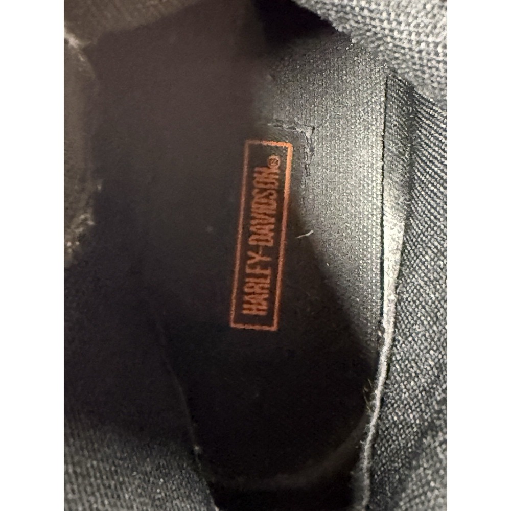 Harley-Davidson Womens 88011 Black Leather Lace Up Side Zip Motorcycle Boots 8.5 - Picture 7 of 9